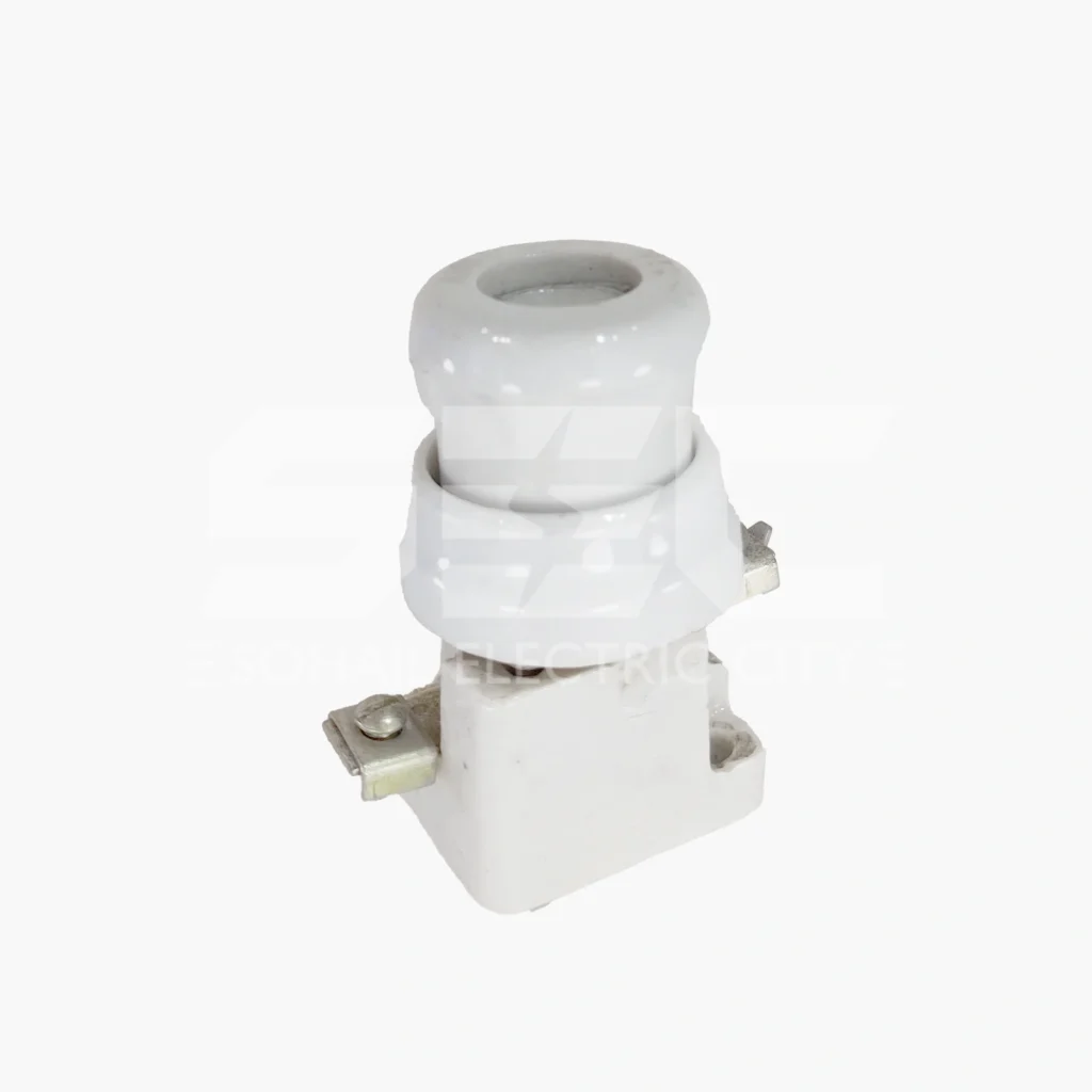Industrial Porcelain Fuse Base E33 50A - 63A Ceramic Fuse Holder - White