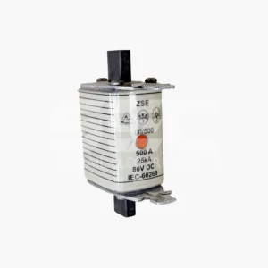 ZSE 500A 80V DC NH Blade Fuse - IEC 60269 High Rupture Capacity (HRC)