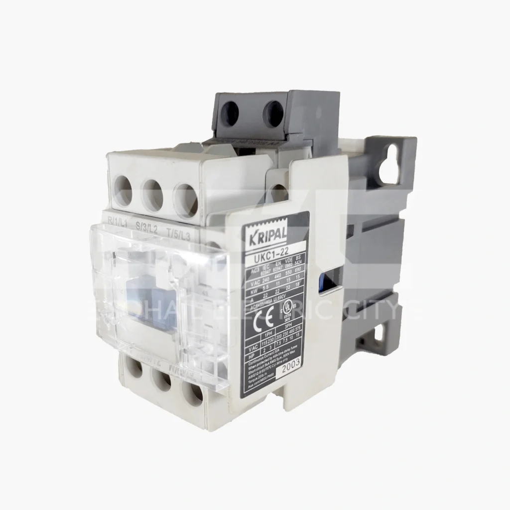 KRIPAL UKC1-22 Magnetic Contactor - 3-Pole AC Motor Control