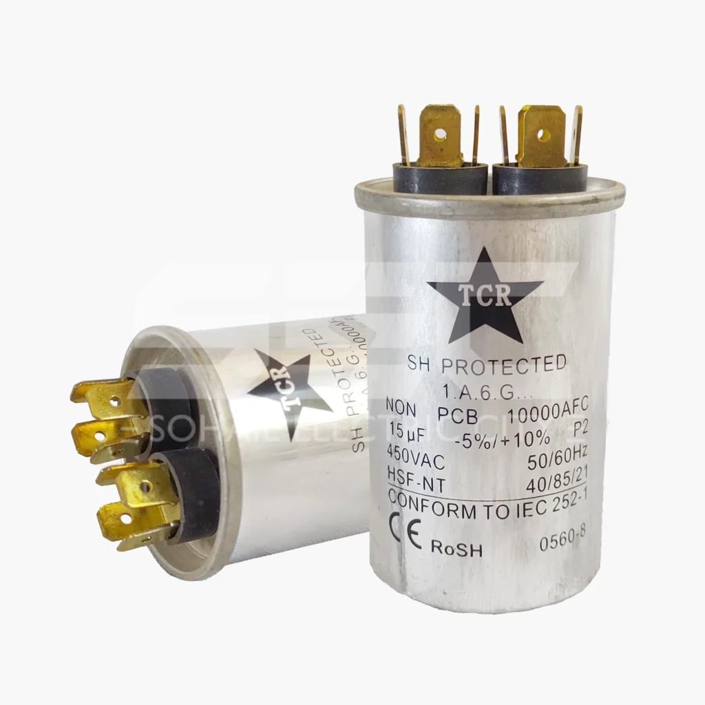 TCR 15uF 450VAC AC Run Capacitor | High-Performance Motor & Air Conditioner Capacitor