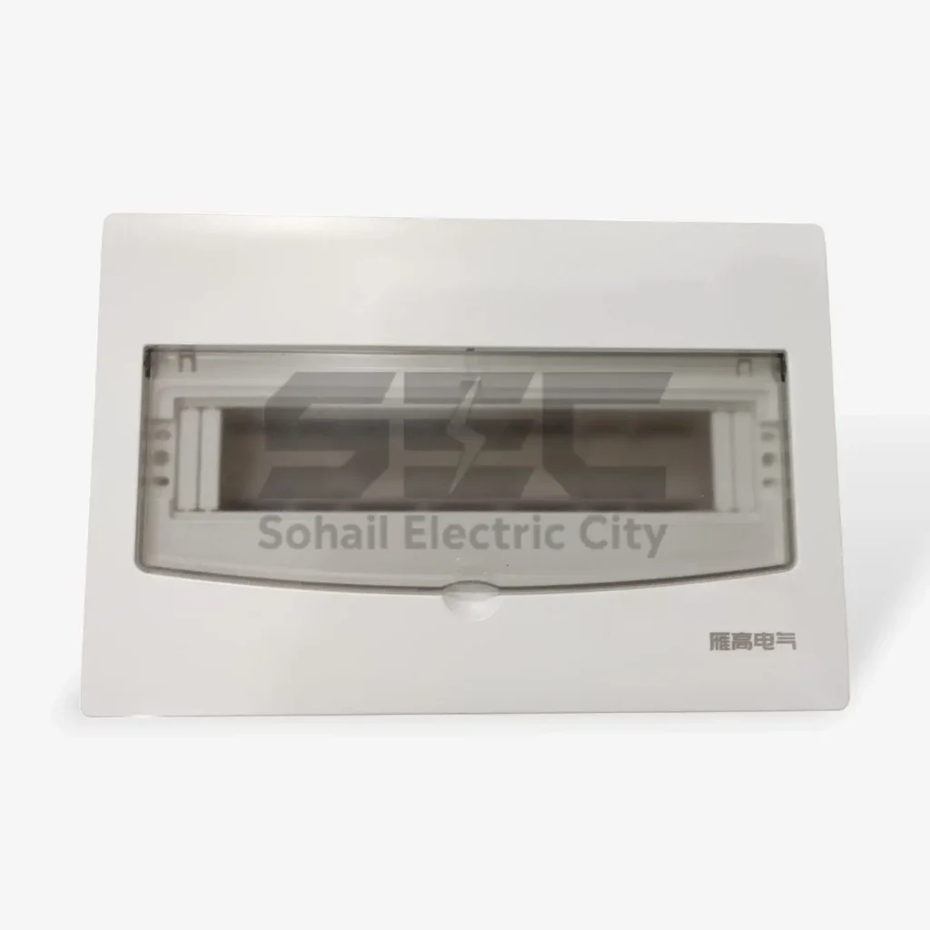 13+1 Way Distribution Panel Box – Surface & Flush Mount, with Transparent Cover