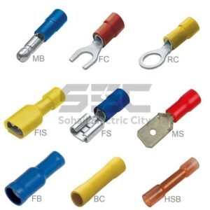 Insulated Electrical Crimp Terminals – Ring, Fork, Spade, and Butt Connectors Kit