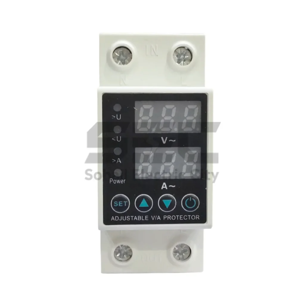 63A Digital Adjustable Over/Under Voltage And Over Current Protection ...