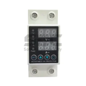 63A Digital Adjustable Over/Under Voltage and Over Current Protection Device (DIN Rail Mount)