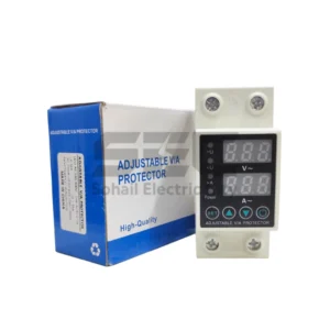 63A Digital Adjustable Over/Under Voltage and Over Current Protection Device (DIN Rail Mount)