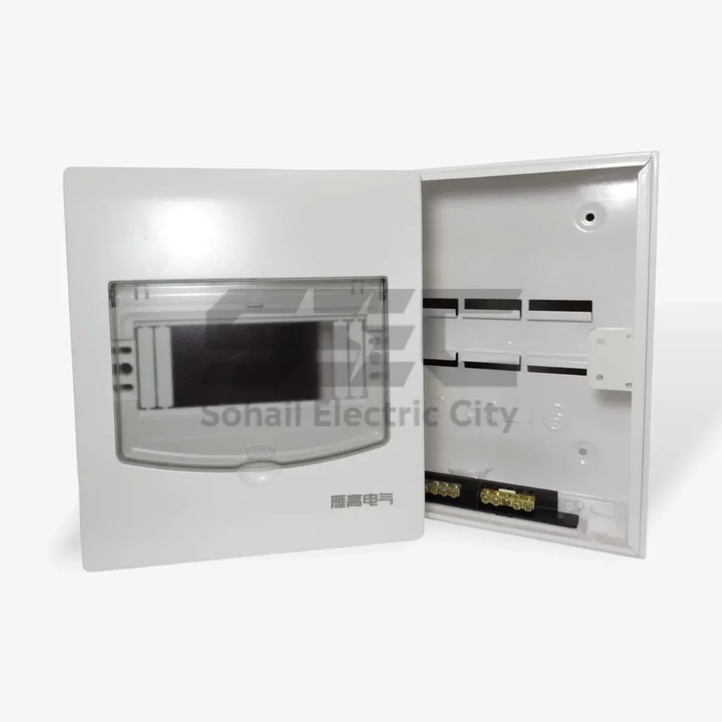 7-Way Distribution Panel Box – Surface & Flush Mount, with Transparent Cover