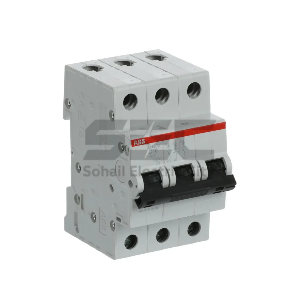 ABB SH 203 6kA 3 Pole Miniature Circuit Breaker (C Curve)