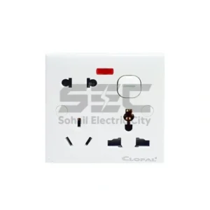 Clopal Multi Light Plug Socket Board – 10A, 220-440V, White