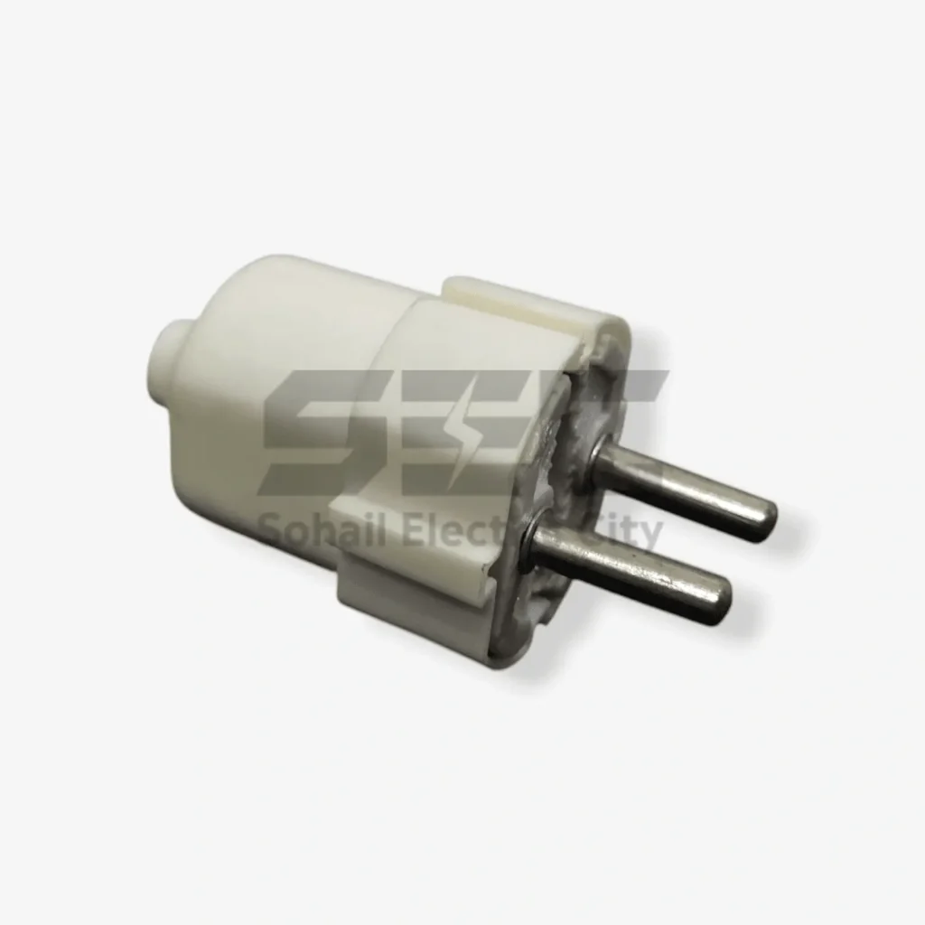 2-Pin Male Plug – Durable Electrical Connector, 16 Amp