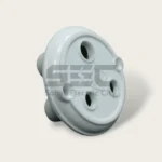 JPI Concealed Flash Round Socket – 10A, Bakelite