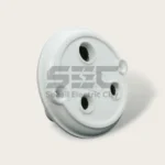 JPI Concealed Flash Round Socket – 10A, Bakelite