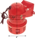 MS-190 Motor Electronic Siren – 120dB, 75mm Bell, Multi-Voltage