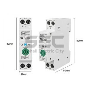 WiFi Smart Circuit Breaker 63A – DIN Rail | Tuya, Alexa & Google Assistant